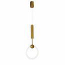 Світильник підвісний золотий D-20 cm Gold brass Glowing Ring broom 241018-100003817