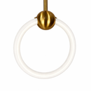 Світильник підвісний золотий D-20 cm Gold brass Glowing Ring broom 241018-100003817