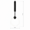 Світильник підвісний чорний D-20 cm Black Glowing Ring broom241018-100003816