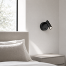 Настінний світильник чорний з вимикачем D-7.7 cm Led 3W 4000K Black Circle 260758-100008433