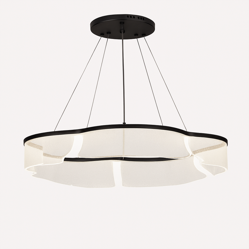 Підвісна люстра чорна світлодіодна D-60 cm Led 43W Black Jellyfish 251035-100006391