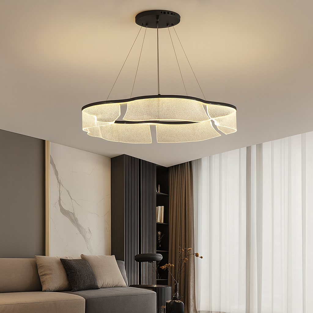 Підвісна люстра чорна світлодіодна D-60 cm Led 43W Black Jellyfish 251035-100006391