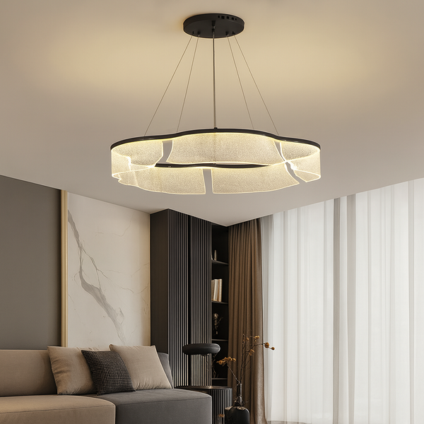Підвісна люстра чорна світлодіодна D-60 cm Led 43W Black Jellyfish 251035-100006391