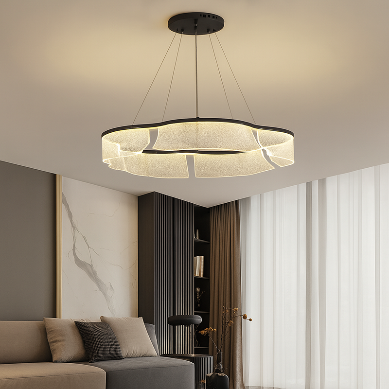 Підвісна люстра чорна світлодіодна D-60 cm Led 43W Black Jellyfish 251035-100006391