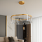 Підвісна люстра золота світлодіодна D-60 cm Led 43W Gold Jellyfish 251035-100006392
