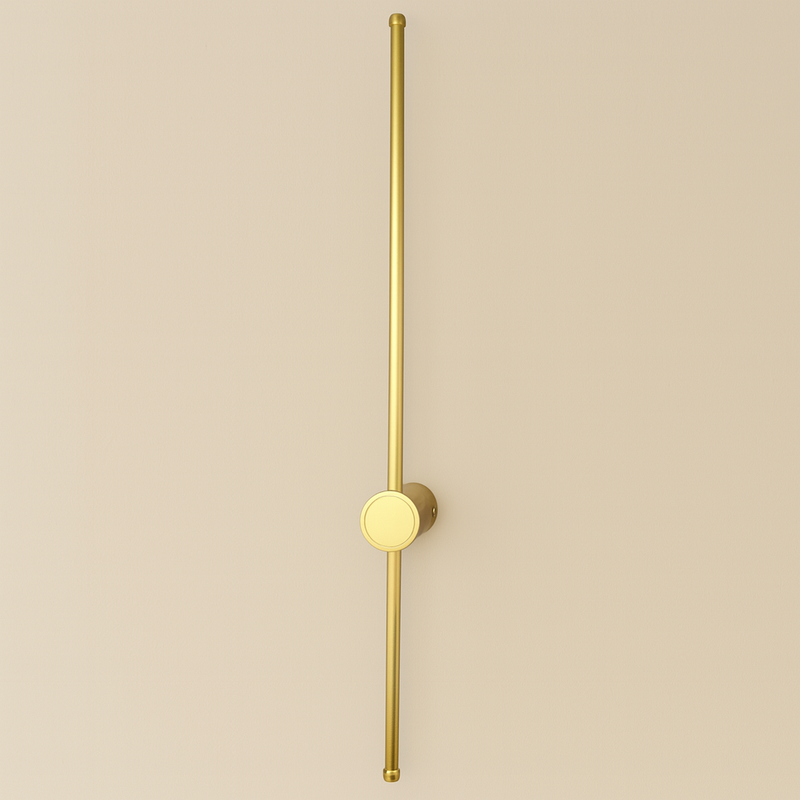 Настінний світильник золотий лінійний L-60 cm / L-80 cm Led Gold Pipe Pin 250735-100005579