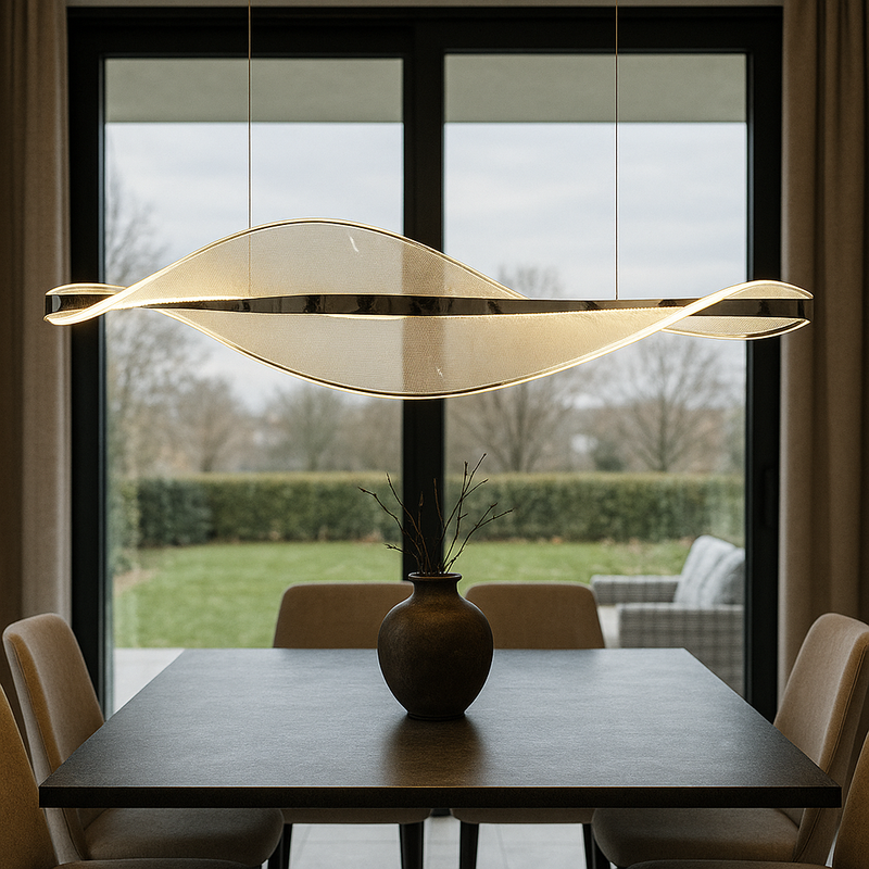Підвісна люстра срібна L-100 cm Led 35W 4000K Chrome Jellyfish 251035-100006395