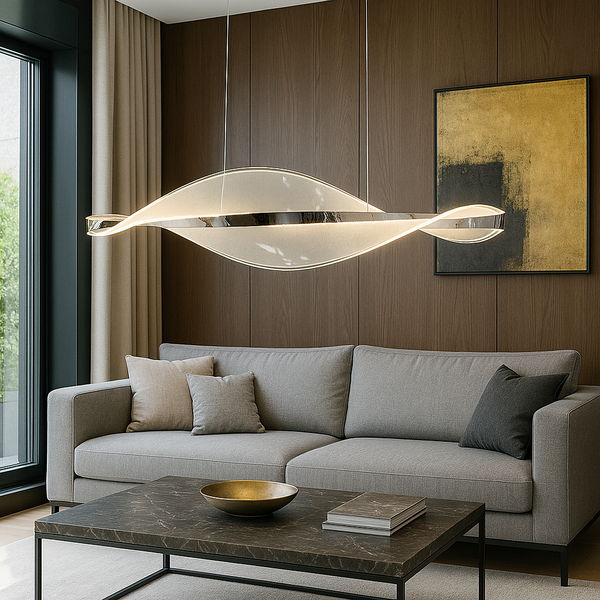 Підвісна люстра срібна L-100 cm Led 35W 4000K Chrome Jellyfish 251035-100006395