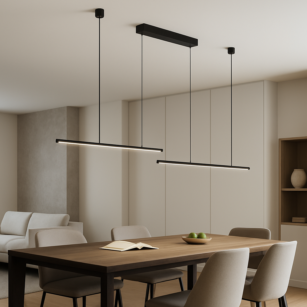 Люстра підвісна світлодіодна чорна L-223 cm Led 60W Black LILEYA 250748-100005582