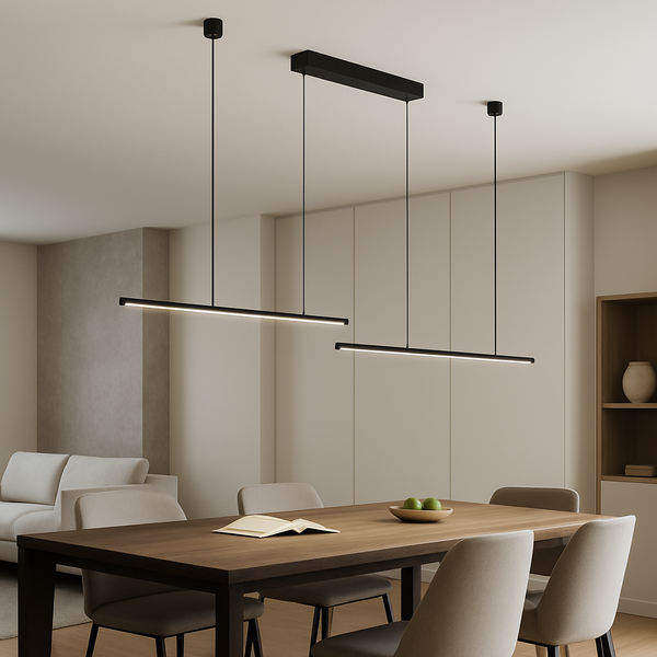 Люстра підвісна світлодіодна чорна L-223 cm Led 60W Black LILEYA 250748-100005582