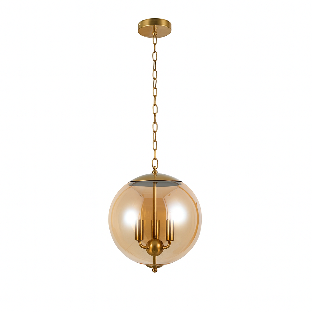 Підвісний світильник бурштиновий D-30 cm E14 Amber Colours 250931-100006136