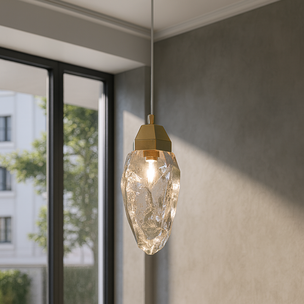 Підвісний світильник золотий D-8.5 cm Led 4000К Gold Crystal 251035-100006407