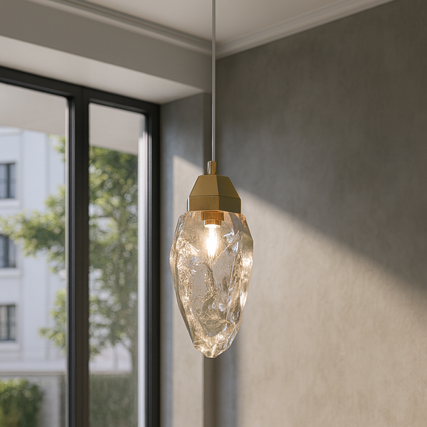 Підвісний світильник золотий D-8.5 cm Led 4000К Gold Crystal 251035-100006407