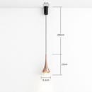 Підвісний світильник золотий D-8.3 cm Led 7W Gold Drop 260758-100008435