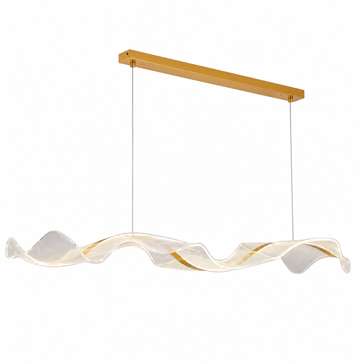 Видовжена люстра золота L-120 cm Led 3000K-6000K Gold Aurora 260688-100008163