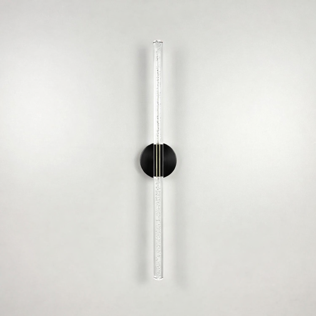 Настінний світильник чорний H-60 cm Led 5W 4000K Black Bubble Tube 251218-100006947