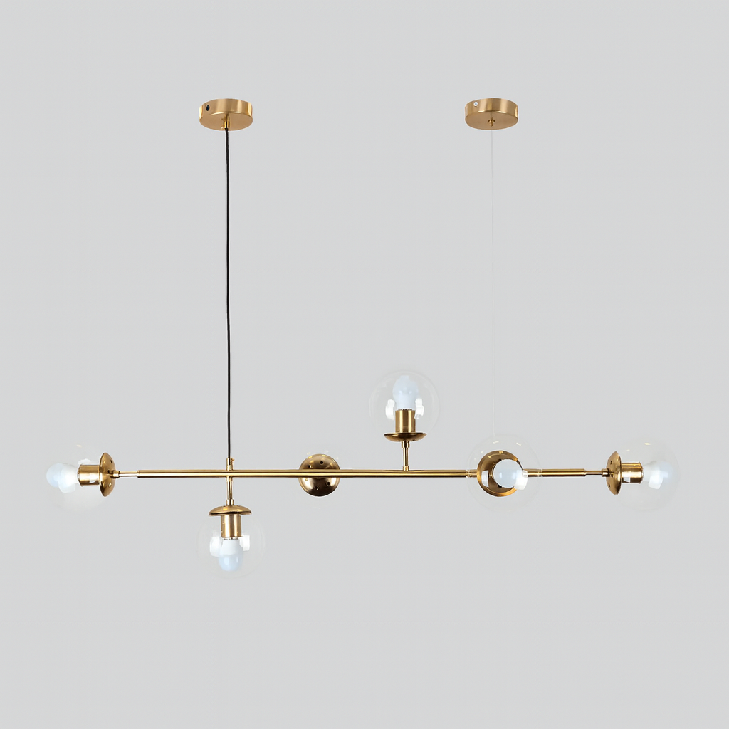 Підвісна люстра Modo gold glass Clear L-115 см 6xE27 240731-100003497