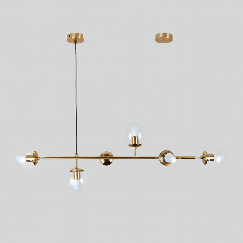 Підвісна люстра Modo gold glass Clear L-115 см 6xE27 240731-100003497