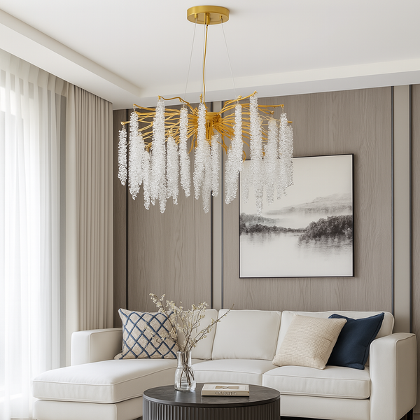 Люстра підвісна золота D-60 cm E14 Gold Tree 250753-100005604