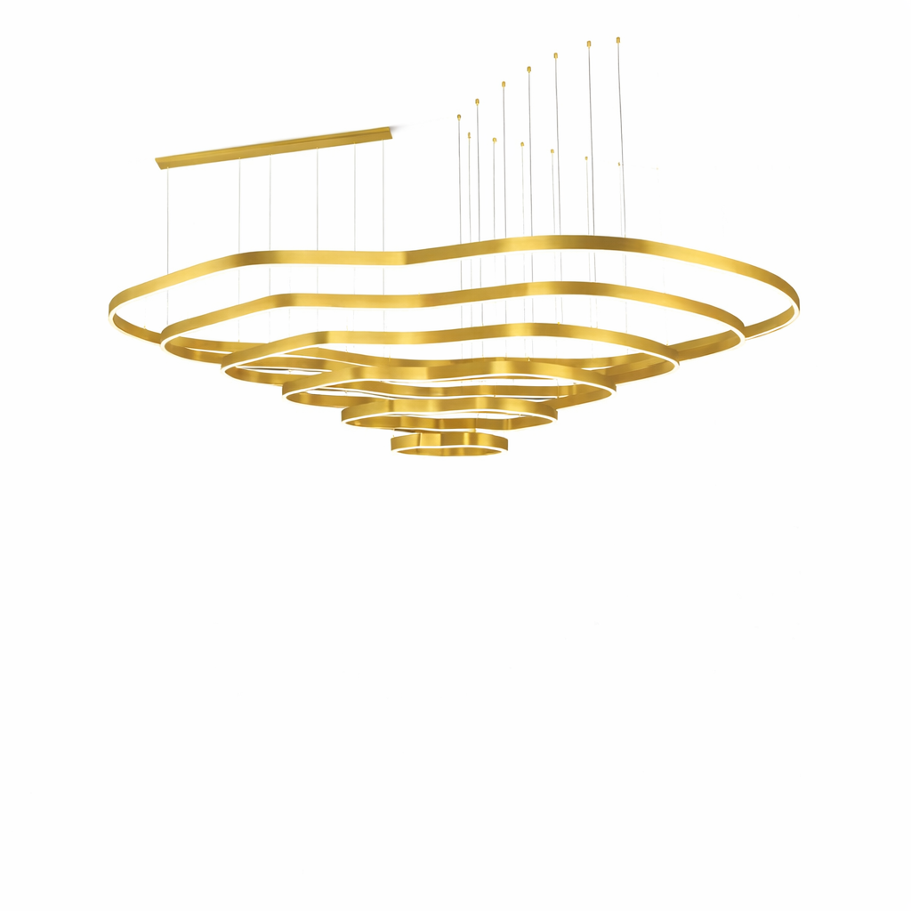 Люстра золота L-120cm Led 125W 3000K-6000K Gold Celestial 260118-100007235
