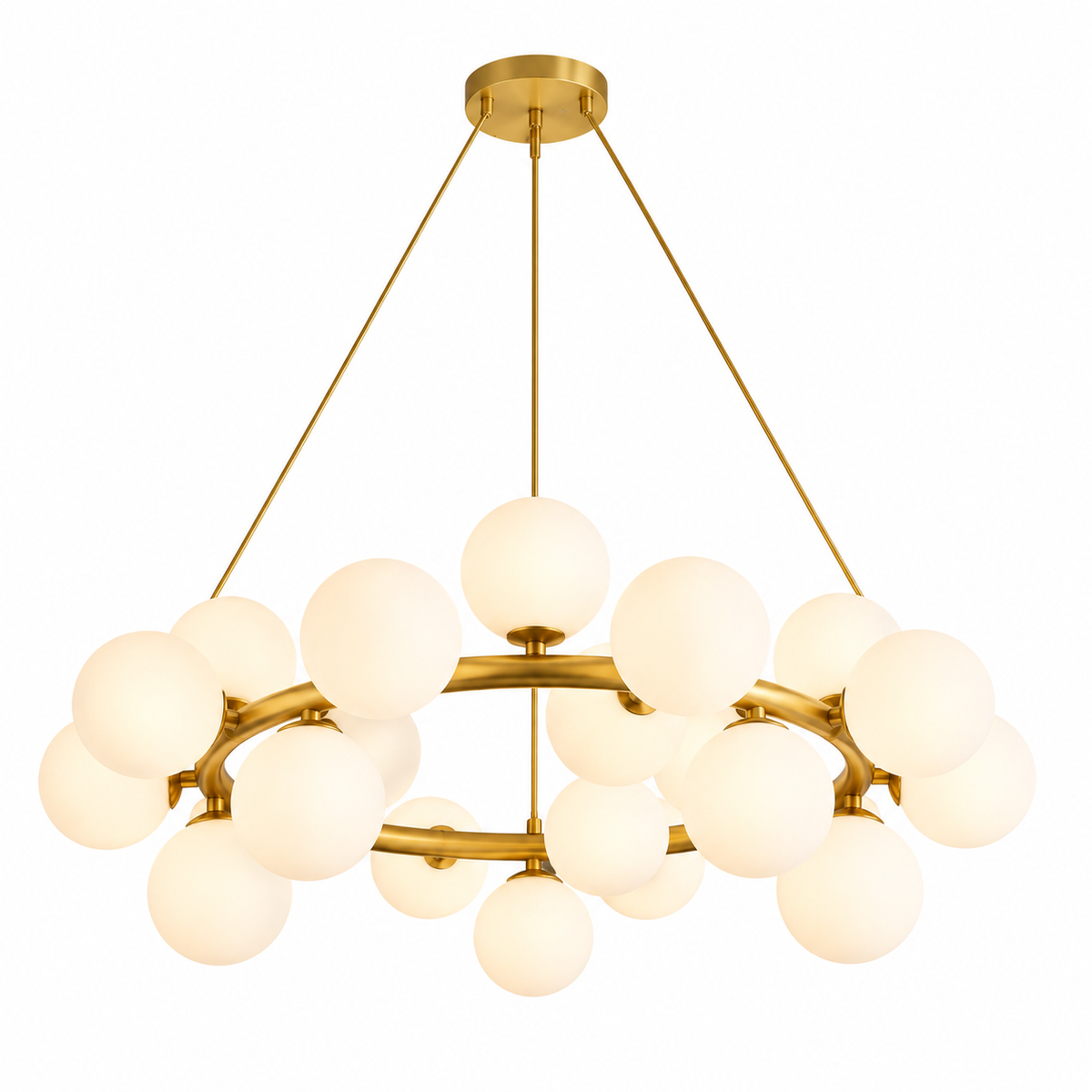 Підвісні люстри золоті D-55 cm / D-70 cm G9 Gold Faro Bollo 260688-100008179
