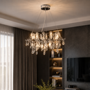 Підвісні люстри срібні D-65 cm / D-80 cm Led 3000K-6000K Chrome Rain 260518-100008021