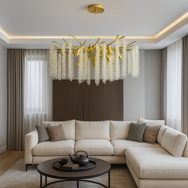 Люстра підвісна золота D-70 cm E14 Gold Tree 250753-100005609