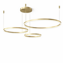 Підвісні люстри золота з кільцями у 3-х варіаціях Led Gold Circle Total rings 251018-100006314