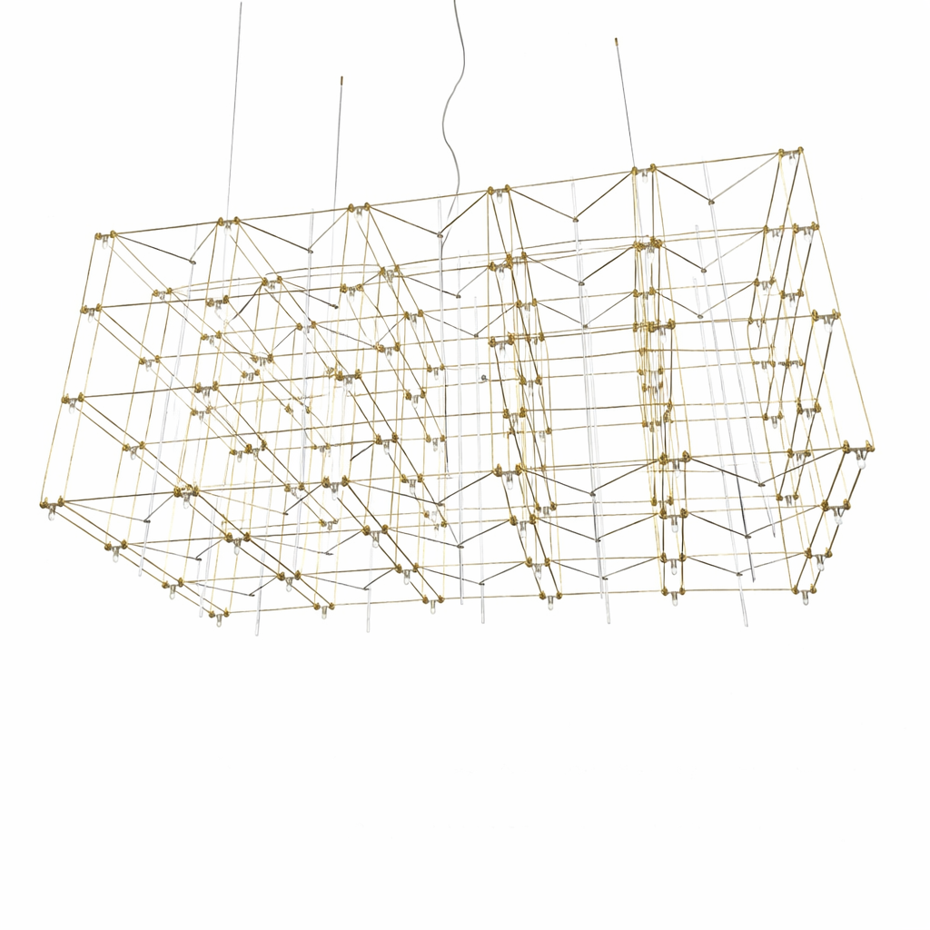Підвісні світильники золоті Led L-72 cm / L-95 cm / L-120 cm Titanium Rain 260118-100007242