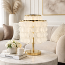 Настільний світильник D-27 2xE14 Gold + White Shell 250118-100004123