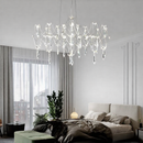 Підвісні люстри срібні D-65 cm / D-70 cm Led 3000K-6000K Chrome Rain 260118-100007243