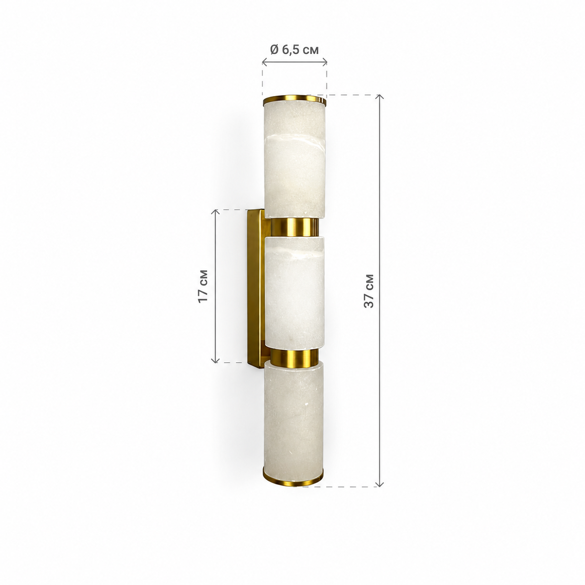 Настінний світильник H-37 cm Led 9W 4000K Gold Marble 260918-100008968