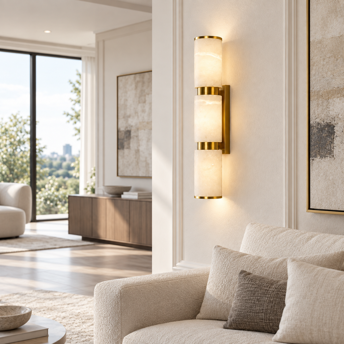 Настінний світильник H-37 cm Led 9W 4000K Gold Marble 260918-100008968