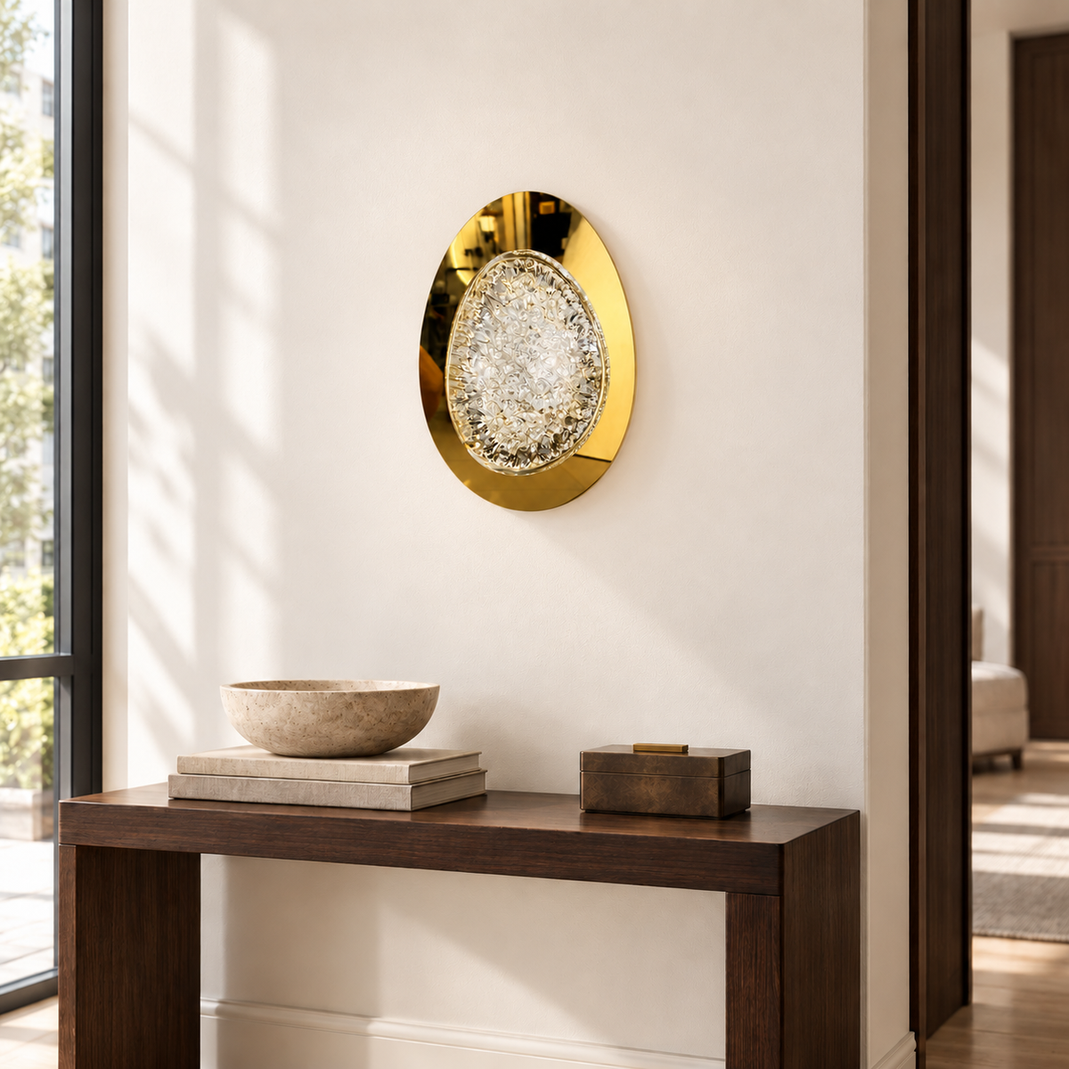 Настінний світильник золотий H-30 cm Led 4W 4000К Gold Gem 260918-100008977