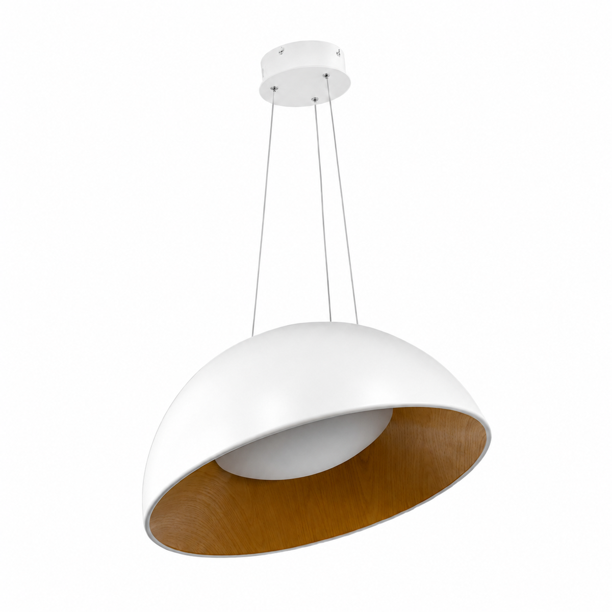 Підвісні люстри білі світлодіодні горшики D-35 cm / D-50 cm Led White Fine calm 260918-100008990