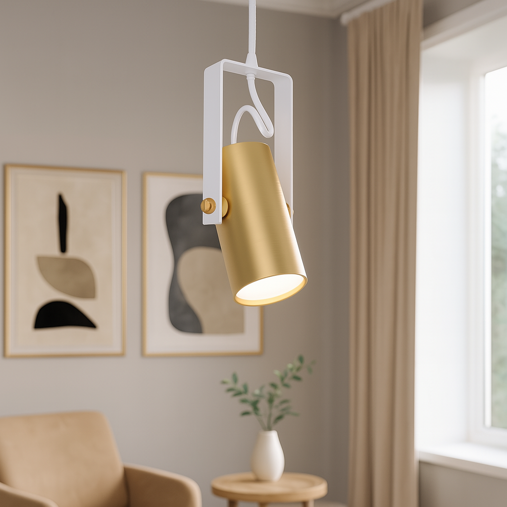 Підвісний спот золотий з чорним GU10 Gold+White SpoteTube 250733-100005628