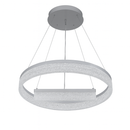 Люстра підвісна сіра D-40+60cm Led 248W Silver Ice Circle 251119-100006711