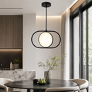 Підвісні світильники чорні L-30 cm / L-43 cm Led 3000K Black Horizontal 260666-100008193