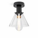 Стельовий світильник чорний H-13 cm E27 Black Cone 260877-100008686