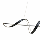 Люстра чорна видовжена L- 120 cm W-20 cm Led 115W Black Line Wave 251088-100006355