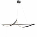 Люстра чорна видовжена L- 120 cm W-28 cm Led 115W Black Line One Wave 251088-100006357
