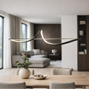 Люстра чорна видовжена L- 120 cm W-28 cm Led 115W Black Line One Wave 251088-100006357
