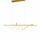 Люстра золота видовжена L- 100 cm Led 100W Gold Line Wave 251088-100006360