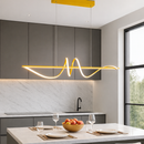 Люстра золота видовжена L- 100 cm Led 100W Gold Line Wave 251088-100006360