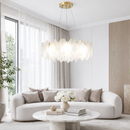 Підвісна люстра золота 8хЕ14 D-60 cm Gold Feathers 260235-100007559