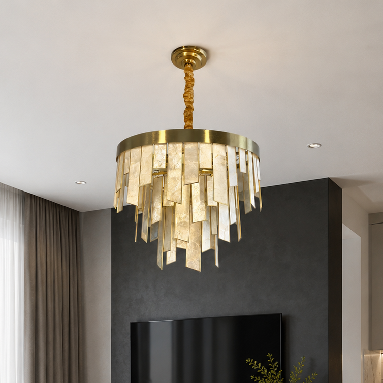 Підвісні люстри з імітацією мармуру D-50 cm / D-80 cm E14 Gold Imitation Marble 260618-100008200