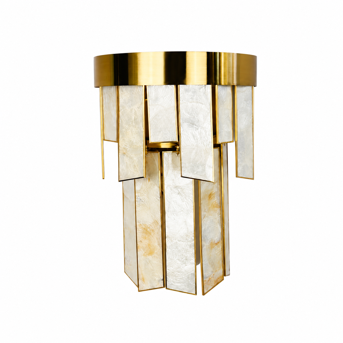 Настінний світильник з імітацією мармуру D-50 cm E14 Gold Imitation Marble 260618-100008203