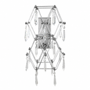 Настінний світильник срібний з пультом H-54 cm Led 3000K-6000K 14W Chrome Rain 260618-100008209