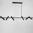 Підвісна люстра чорна з регулюючими спотами L-120 cm Led 18W Black Spot 250918-100006172