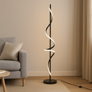 Торшер чорний хвилястий H-148 cm Led 38W 4000K Black Wave 250862-100005822